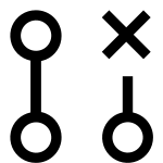 Git Pull Request Closed SVG Icon